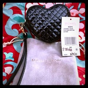 NWT Authentic Michael Kor Heart Coin Purse